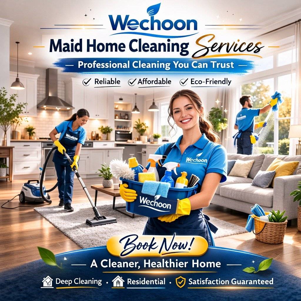 Maintaining a clean home can be challenging with a busy schedule. That’s why many homeowners trust Weschoon maid home cleaning services for professional, dependable cleaning. In this guide, we’ll explore how our services help keep homes fresh, organized, and stress-free.#housecleaningservice #homecleaningservices #professionalcleaningcompany #professionalclean #cleaningforhome #cleaners #cleanhomemagic