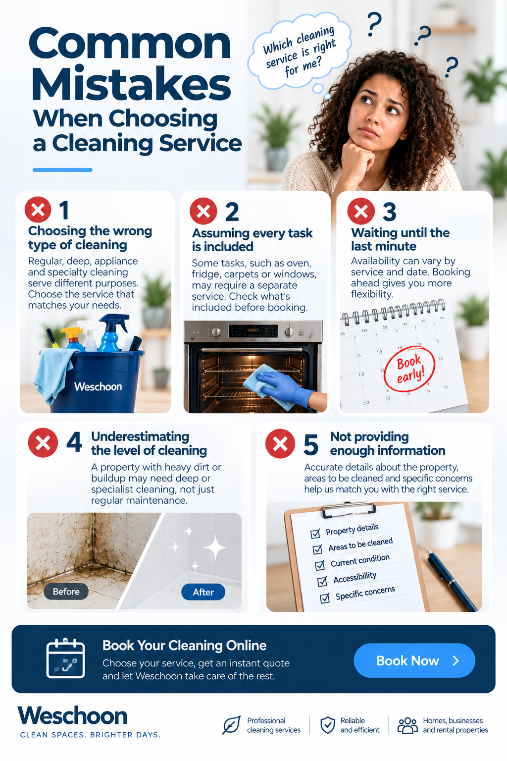 common cleaning services mistakes